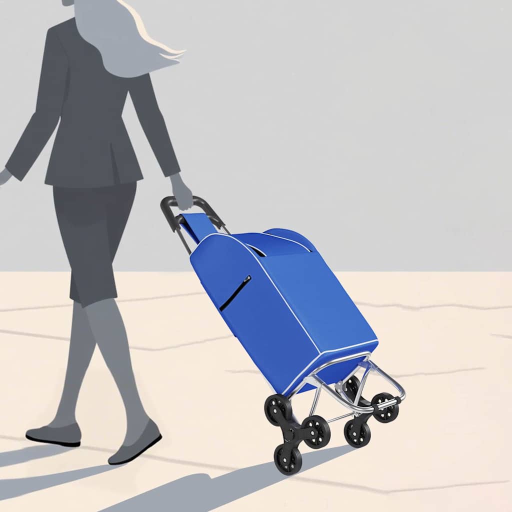 Winkel trolley Blauw 39,5 x 33 x 93 cm Oxford stof