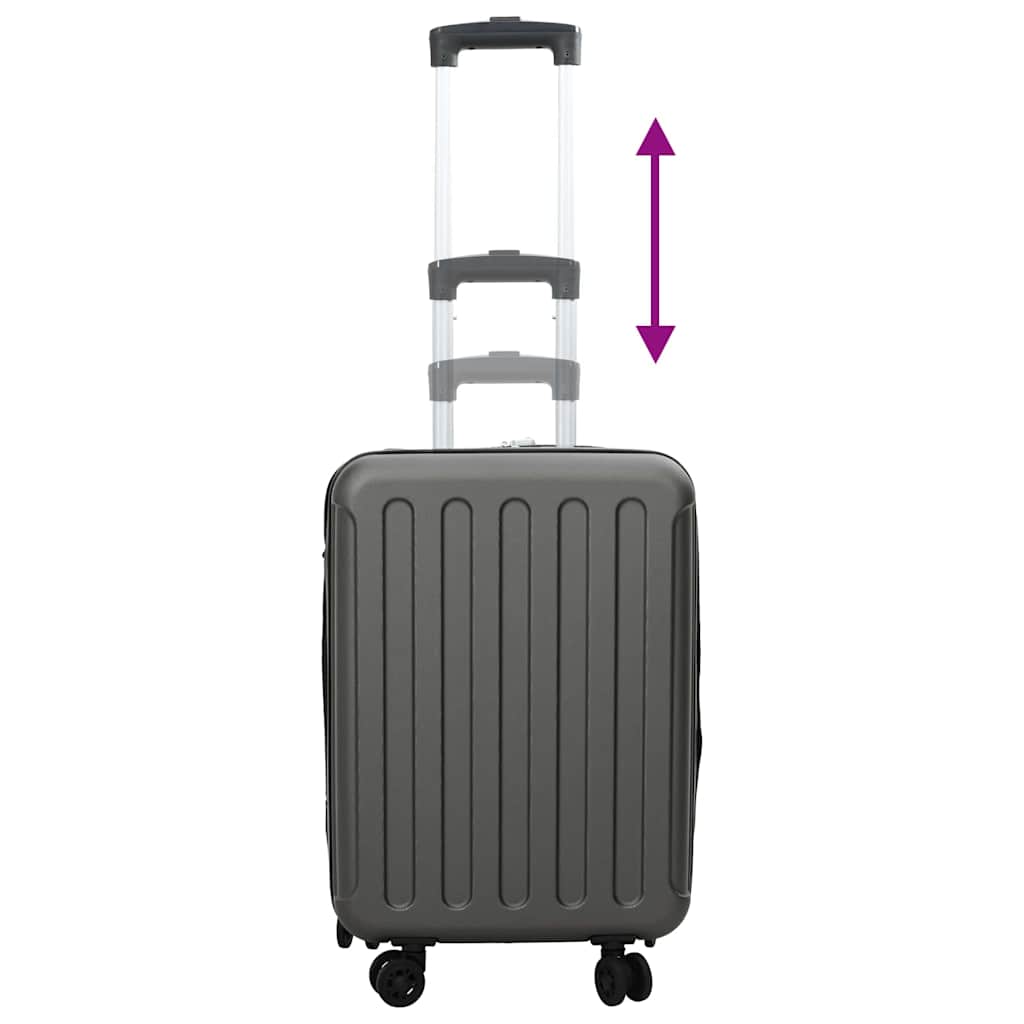 Koffer met slot Donkergrijs 34 x 23 x 55.5 cm ABS Kunststof