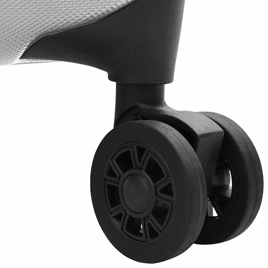 Koffer met slot Zilver 34 x 23 x 55.5 cm ABS Kunststof