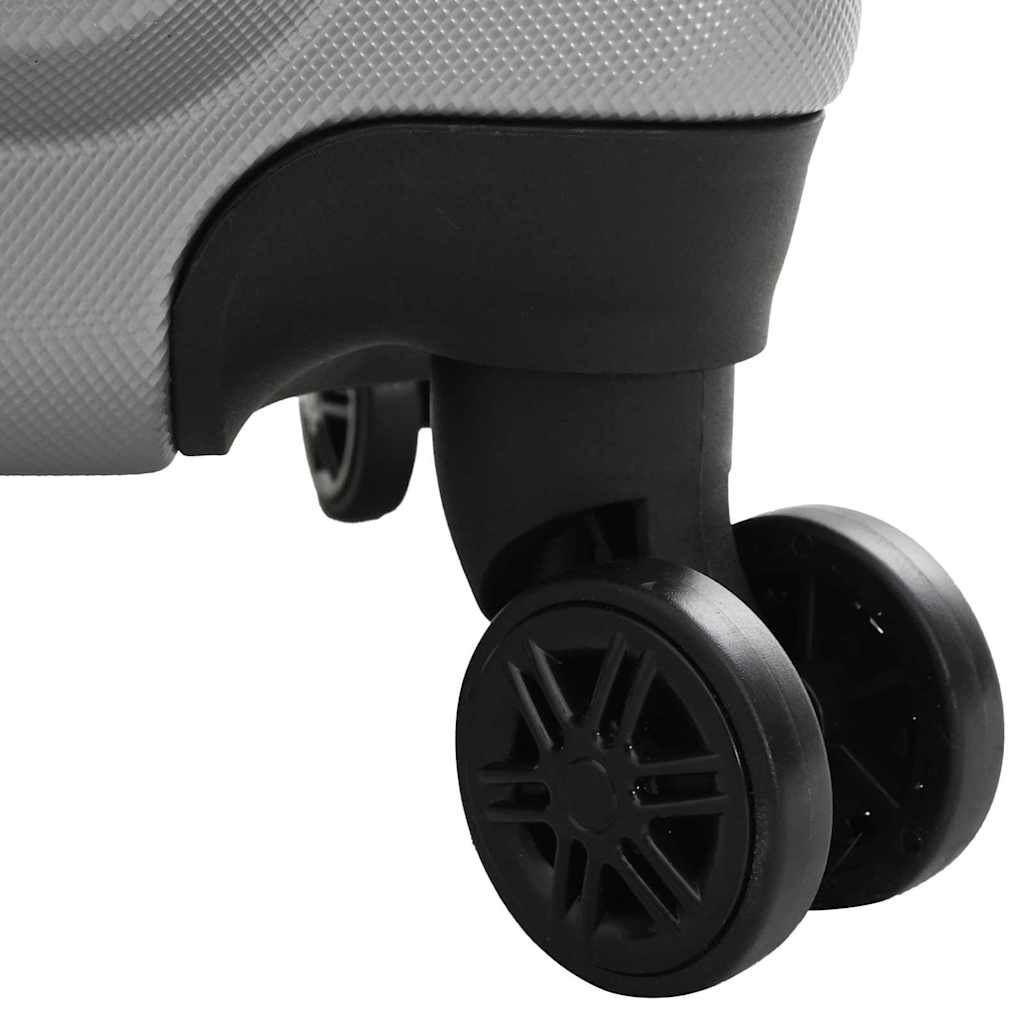 Koffer Set 3 pcs Zilver 50 x 31 x 78 cm ABS kunststof en staal