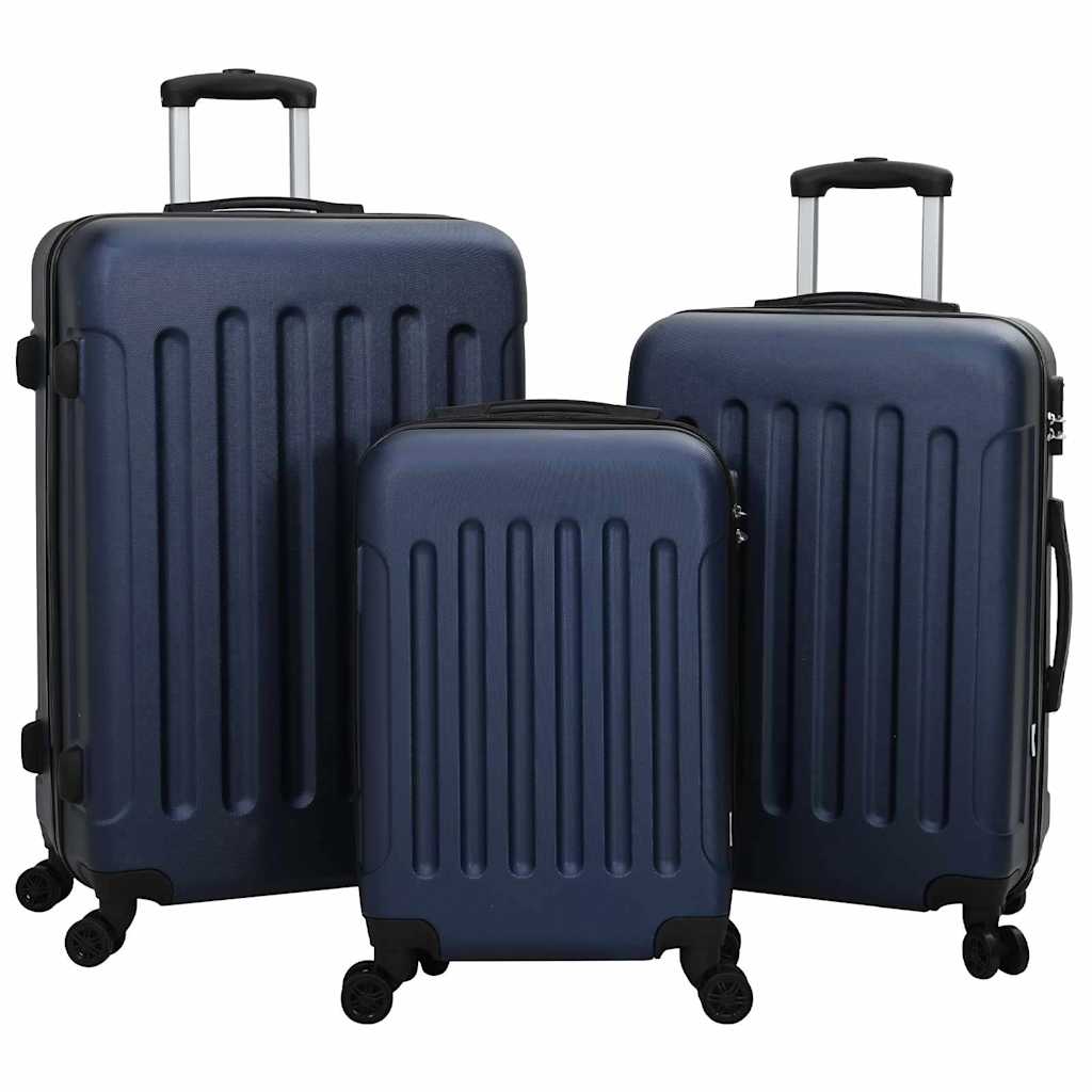Koffer Set met slot 3 pcs Donkerblauw 50 x 31 x 78 cm