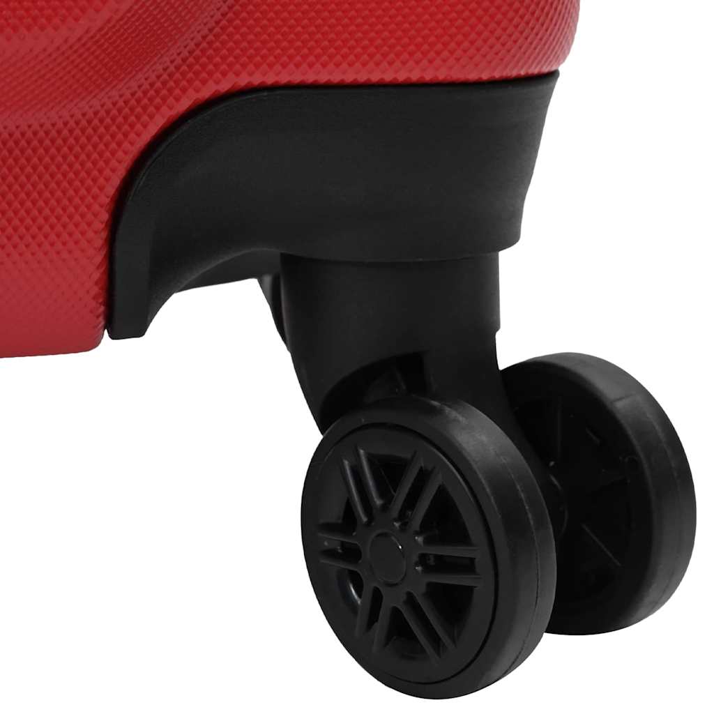 Koffer Set 3 pcs Rood 50 x 31 x 78 cm ABS kunststof en staal