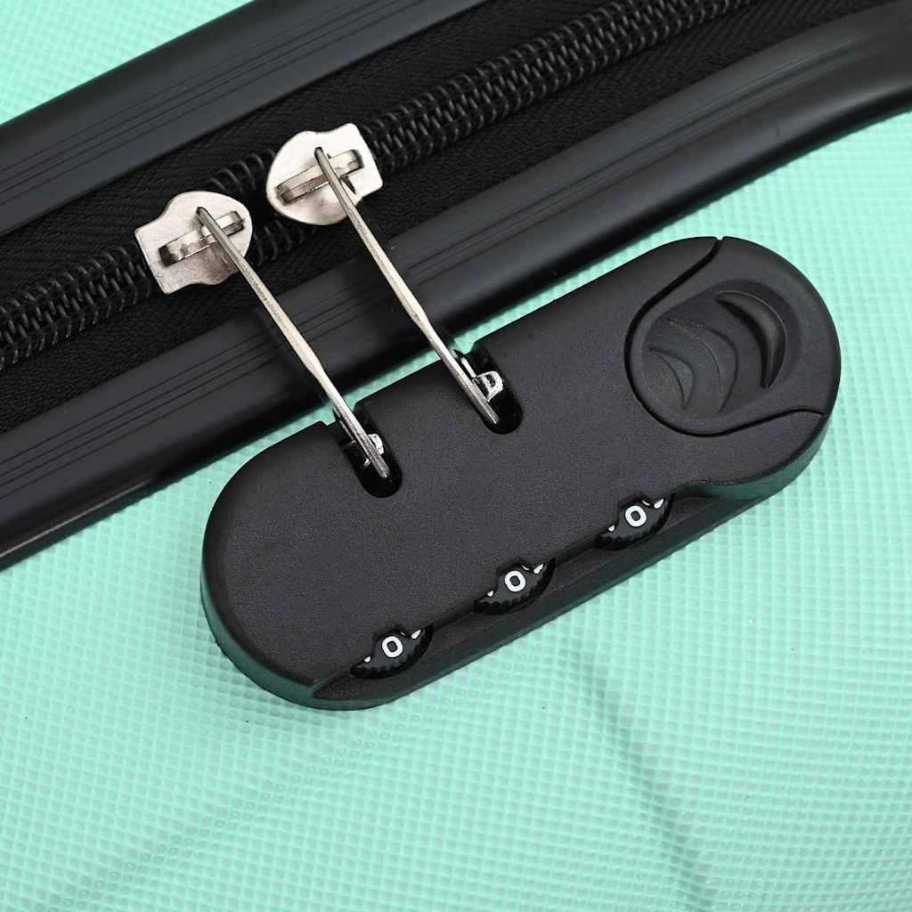 Koffer Set met slot 3 pcs Mintgroen 50 x 31 x 78 cm