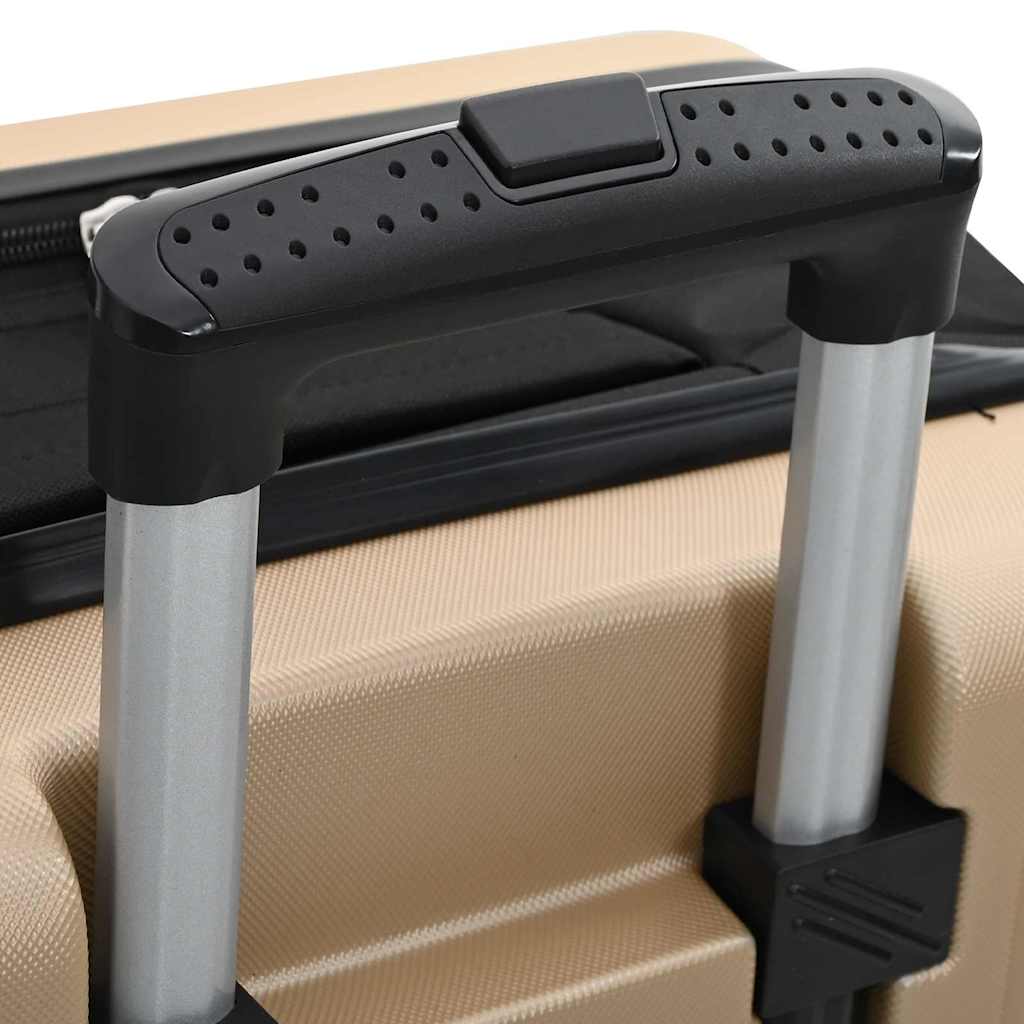 Koffer met slot champagne 43 x 27 x 66 cm ABS Kunststof