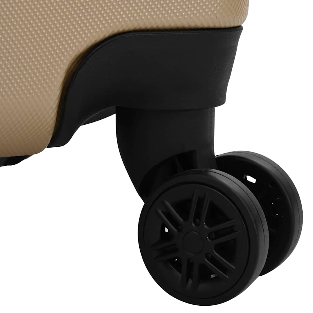 Koffer Set met slot 3 pcs champagne 50 x 31 x 78 cm