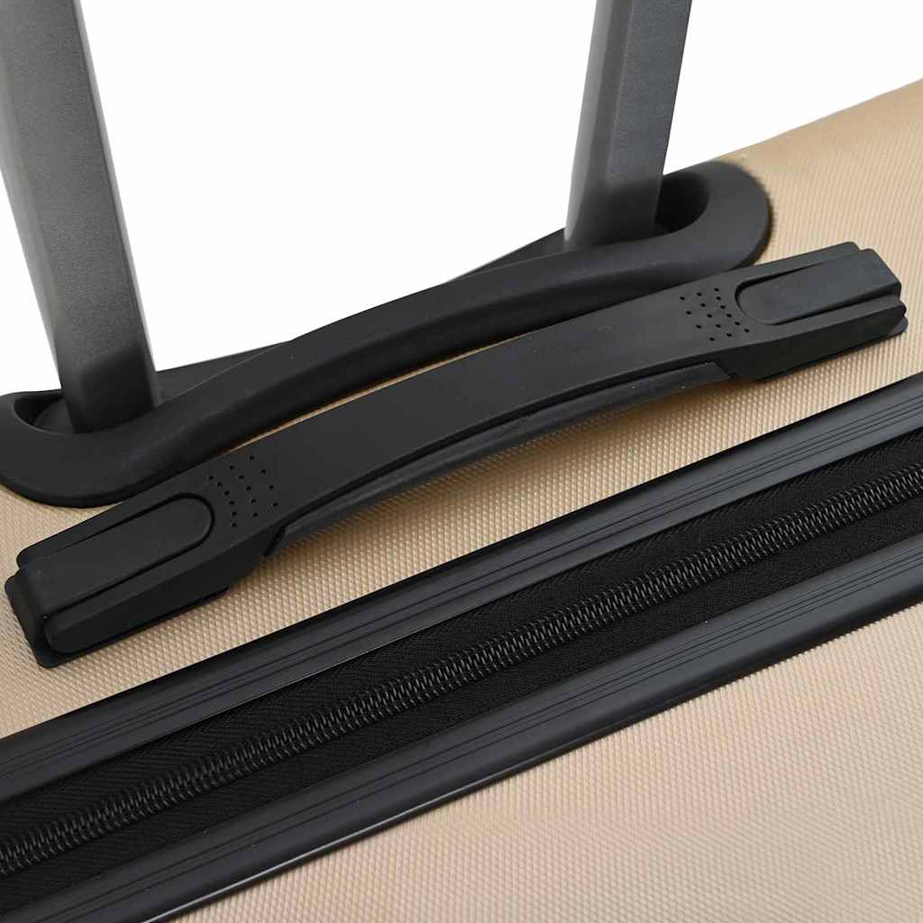 Koffer Set met slot 3 pcs champagne 50 x 31 x 78 cm