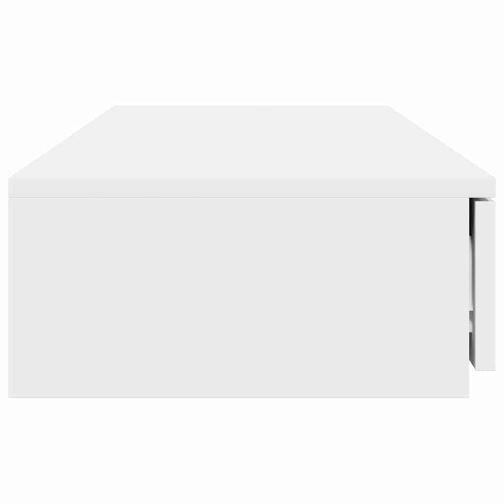 Bedlades met lade Wit 120 x 36,5 x 16,5 cm Bewerkt hout