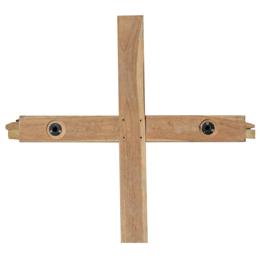 Kerstboom met standaard Bruin 180 cm Massief teakhout