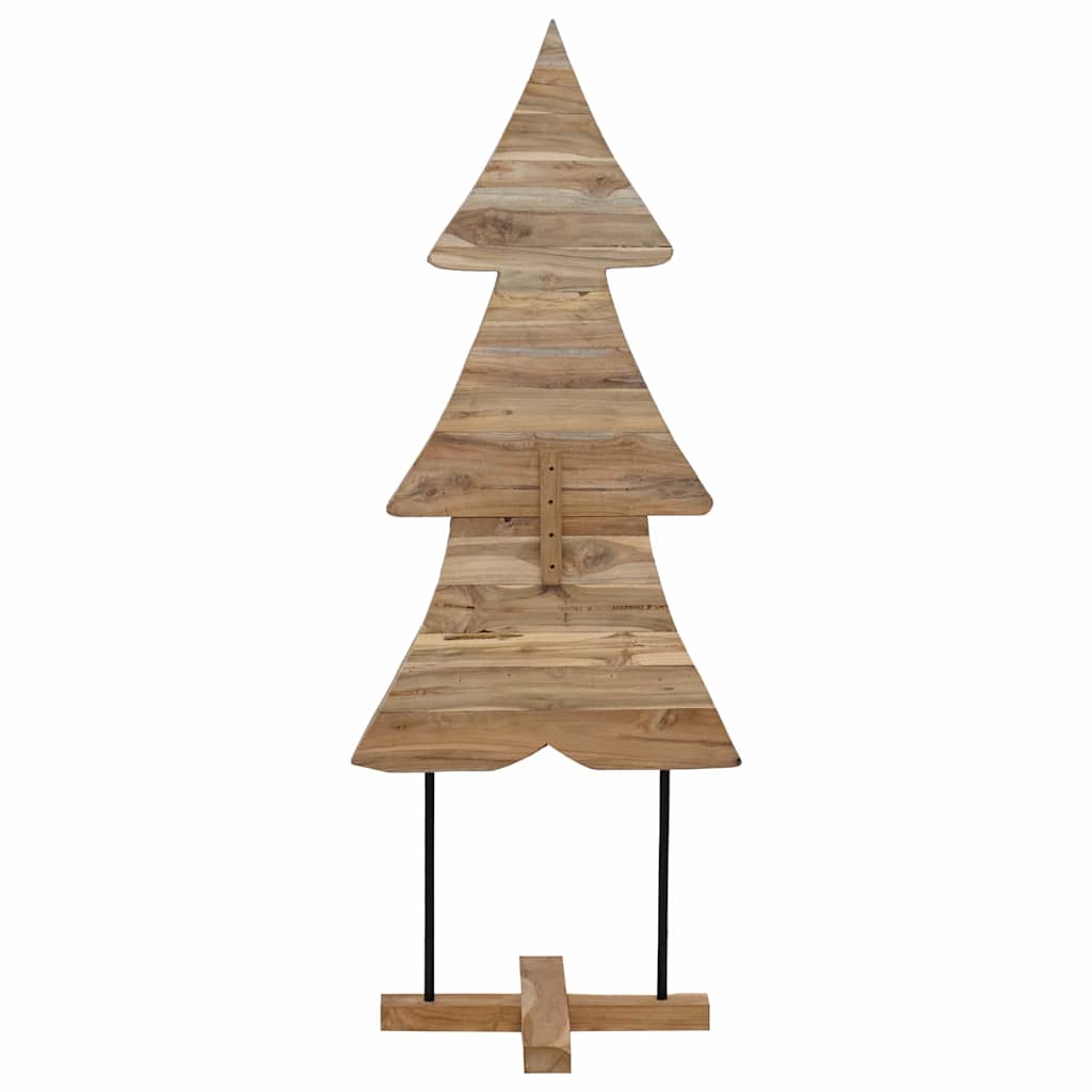 Kerstboom met standaard Bruin 150 cm Massief teakhout