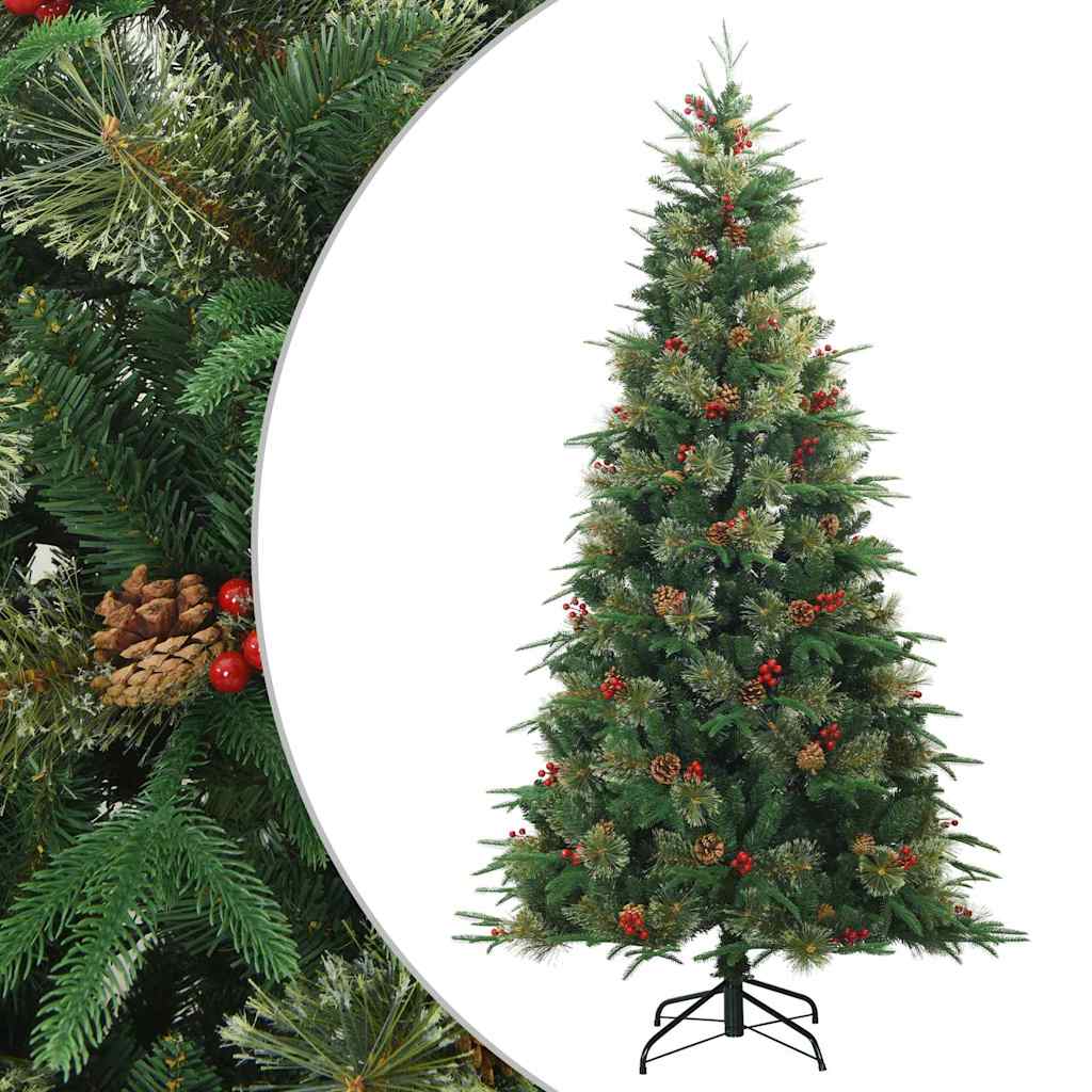Kunstmatige Inklapbare Kerstboom Groen 180 cm PVC, PE en staal