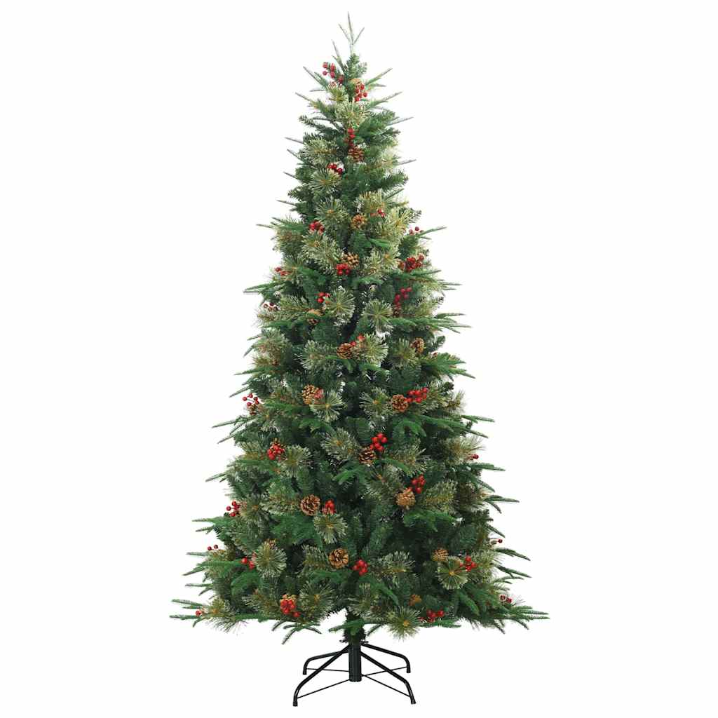 Kunstmatige Inklapbare Kerstboom Groen 210 cm PVC, PE en staal
