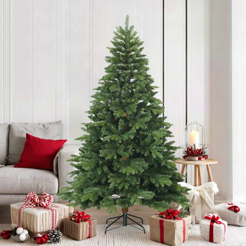 Kunstmatige Inklapbare Kerstboom Groen 180 cm PVC, PE en staal