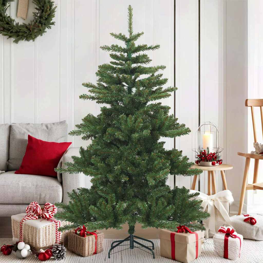 Kunstmatige Inklapbare Kerstboom Groen 150 cm PVC, staal