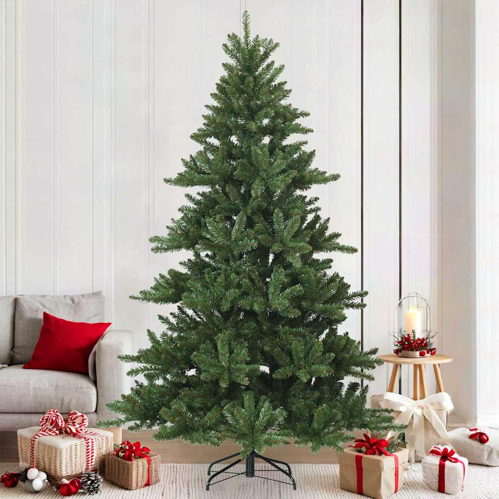 Kunstmatige Inklapbare Kerstboom Groen 210 cm PVC, staal