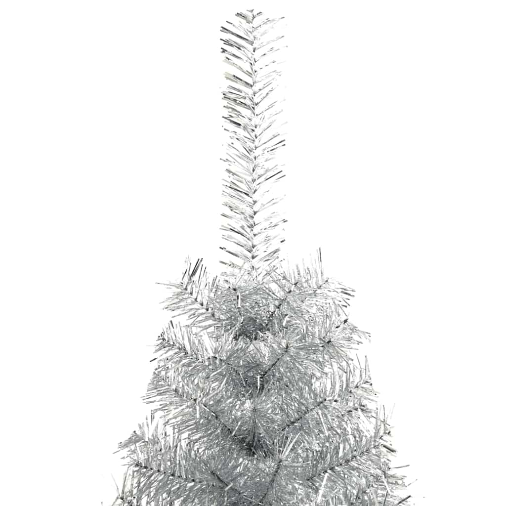 Kunstmatig Voorverlicht Kerstboom met 300 LED Zilver 240 cm PET