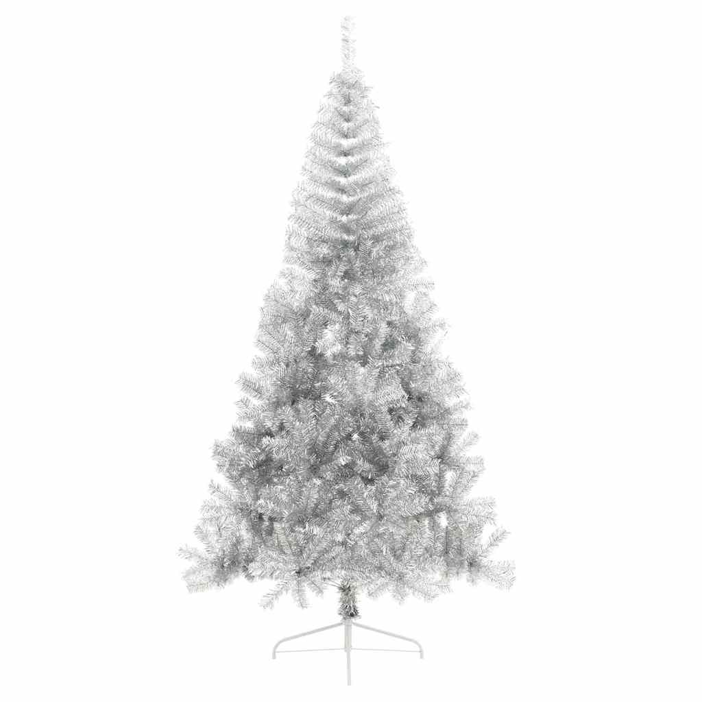 Kunstmatig Voorverlicht Kerstboom met 300 LED Zilver 240 cm PET