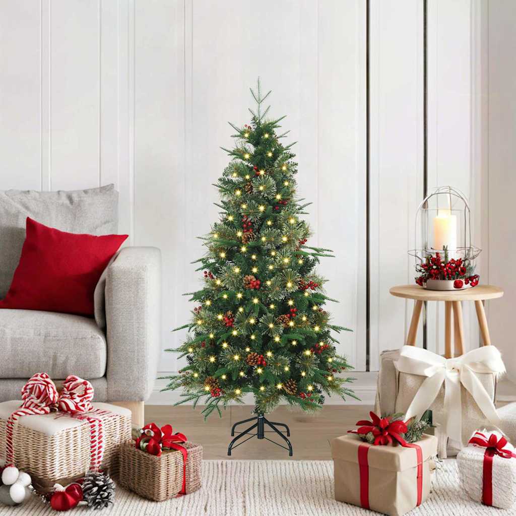 Kunstmatige Inklapbare Kerstboom Groen 120 cm PE en PVC