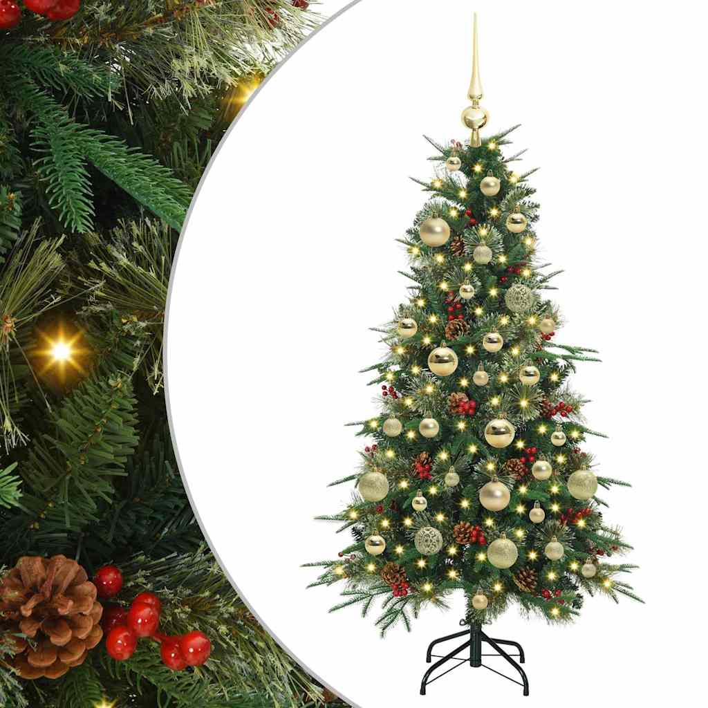 Kunstmatige Inklapbare Kerstboom Groen 120 cm PE en PVC