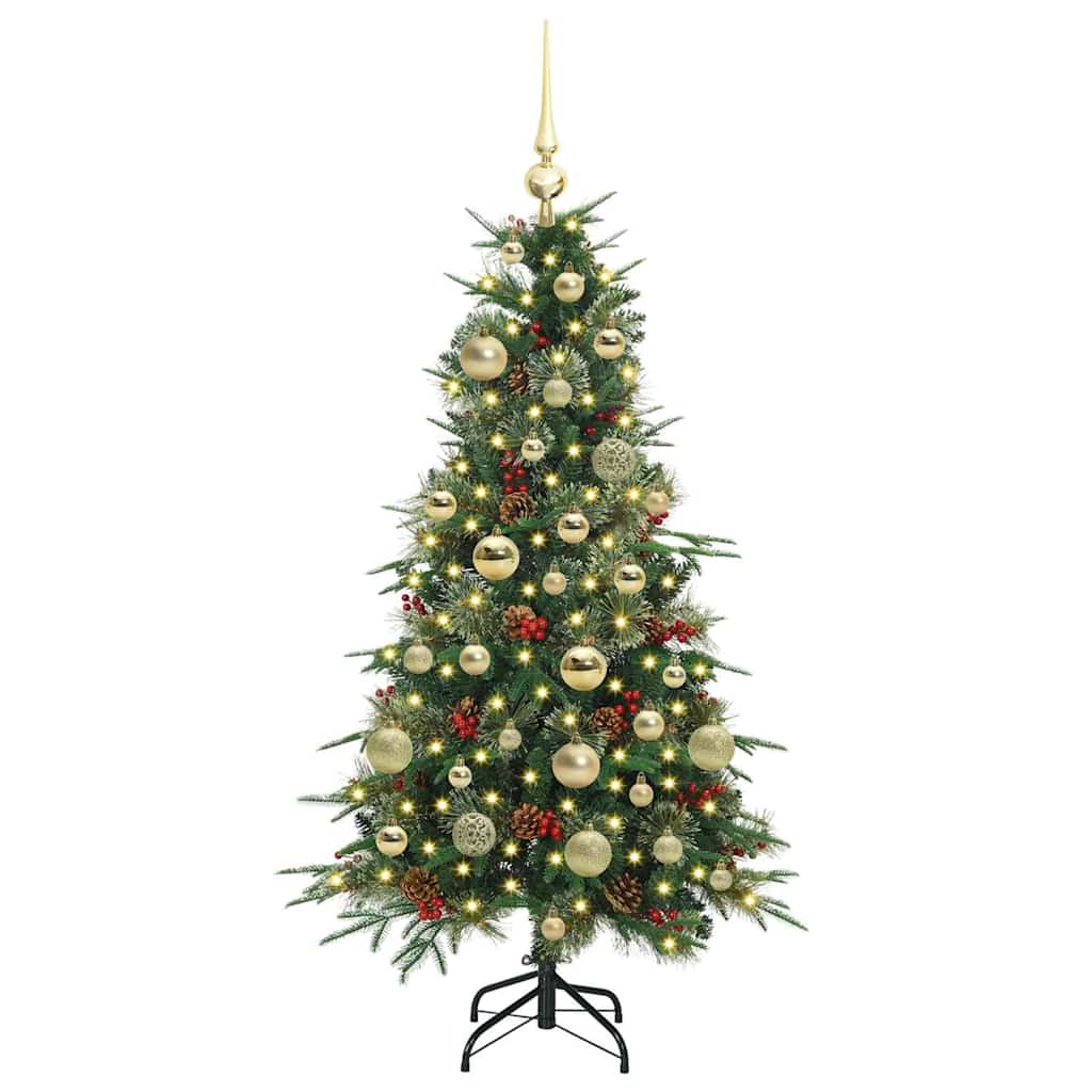 Kunstmatige Inklapbare Kerstboom Groen 120 cm PE en PVC