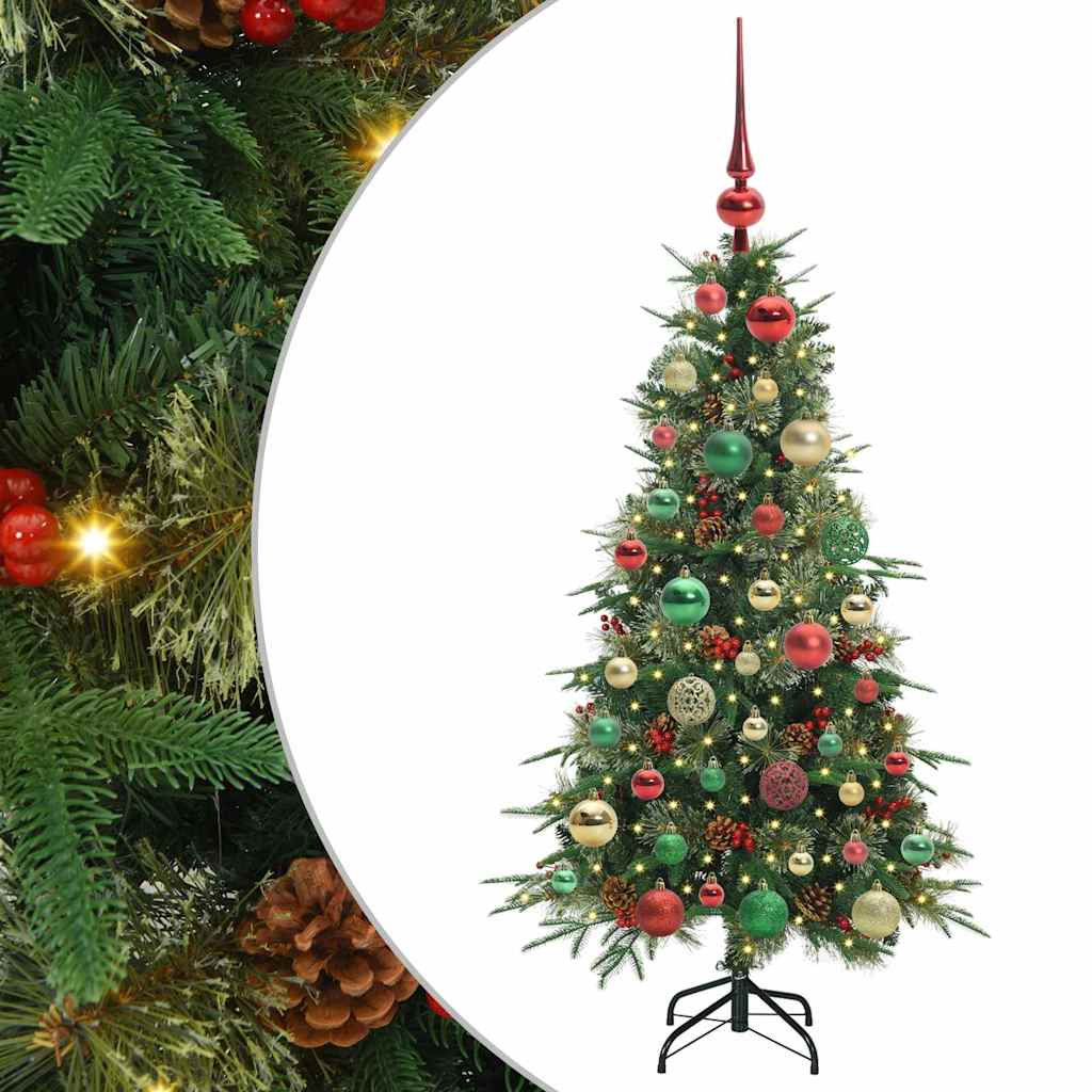 Kunstmatige Inklapbare Kerstboom Groen 120 cm PE en PVC