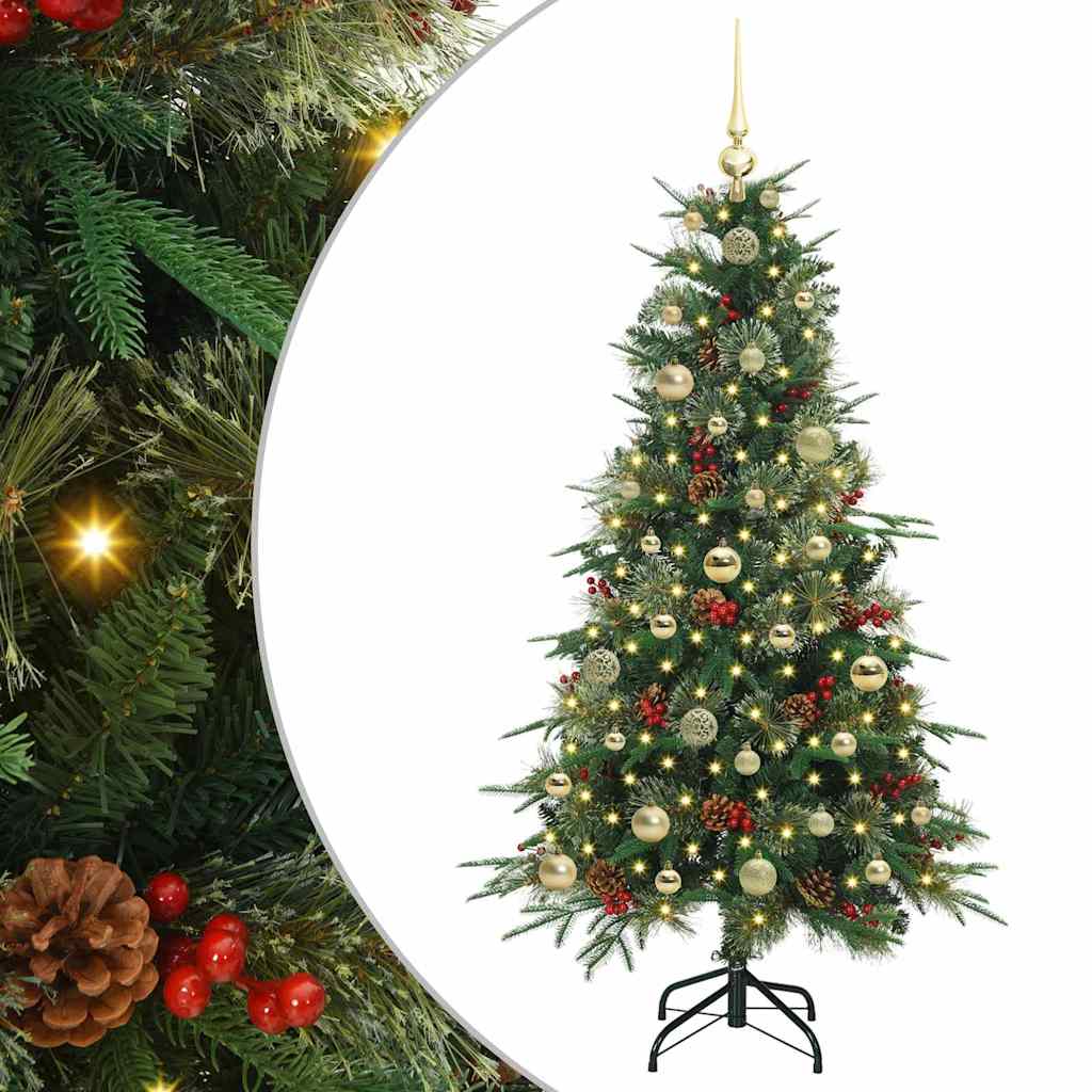 Kunstmatige Inklapbare Kerstboom Groen 150 cm PE en PVC