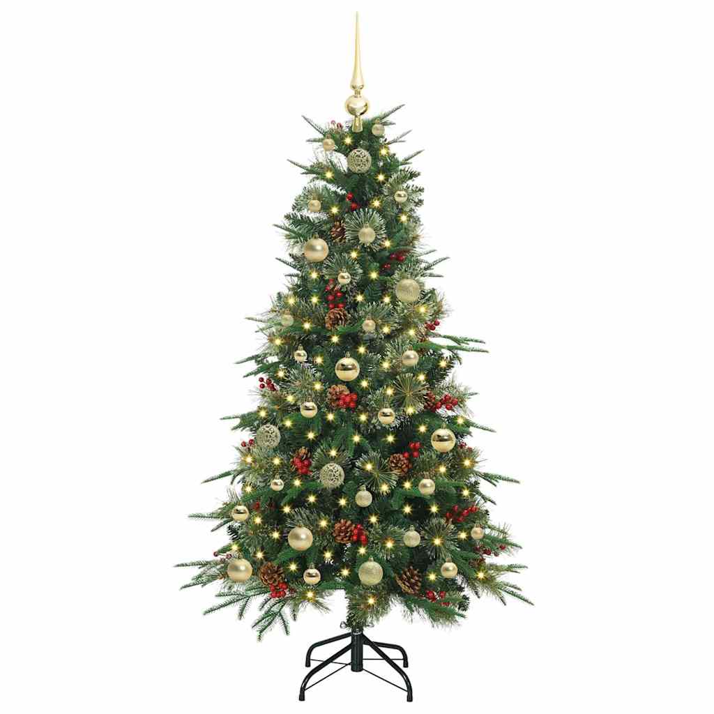 Kunstmatige Inklapbare Kerstboom Groen 150 cm PE en PVC
