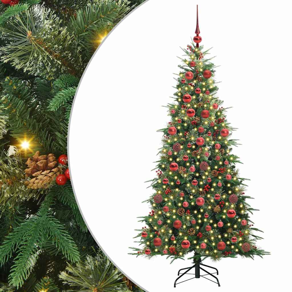 Kunstmatige Inklapbare Kerstboom Groen 180 cm PE en PVC
