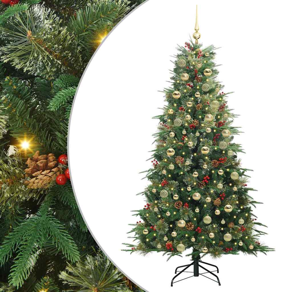 Kunstmatige Inklapbare Kerstboom Groen 180 cm PE en PVC