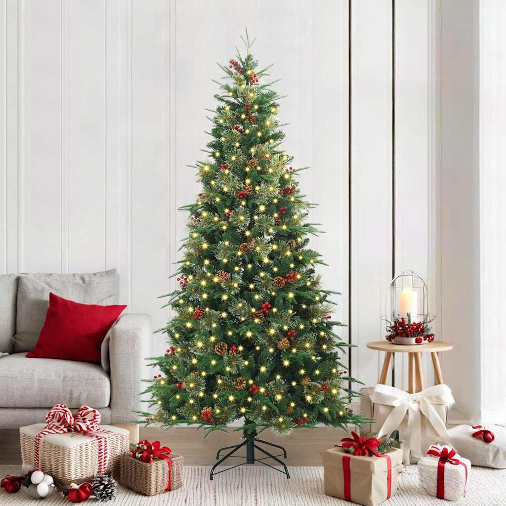 Kunstmatige Inklapbare Kerstboom Groen 210 cm PE en PVC
