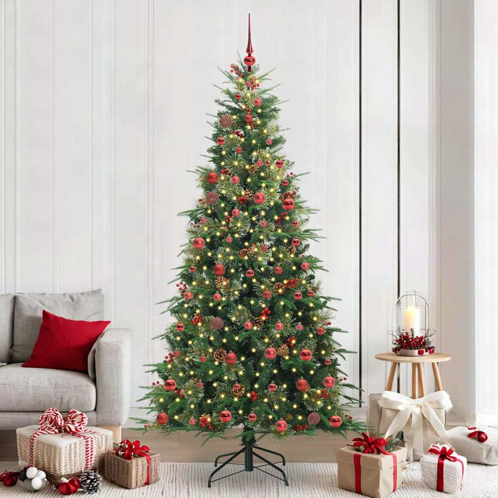 Kunstmatige Inklapbare Kerstboom Groen 210 cm PE en PVC