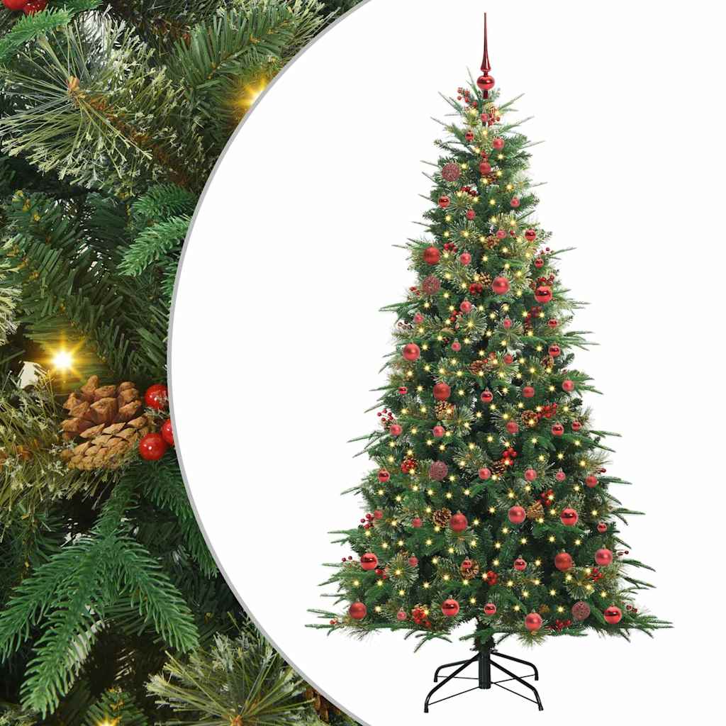 Kunstmatige Inklapbare Kerstboom Groen 210 cm PE en PVC