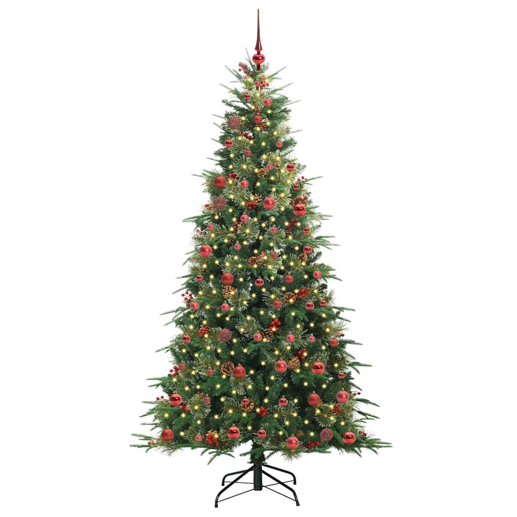 Kunstmatige Inklapbare Kerstboom Groen 210 cm PE en PVC