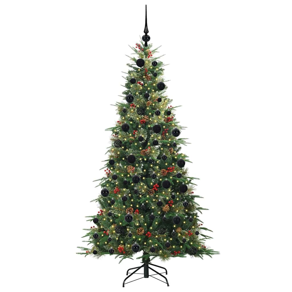 Kunstmatige Inklapbare Kerstboom Groen 210 cm PE en PVC