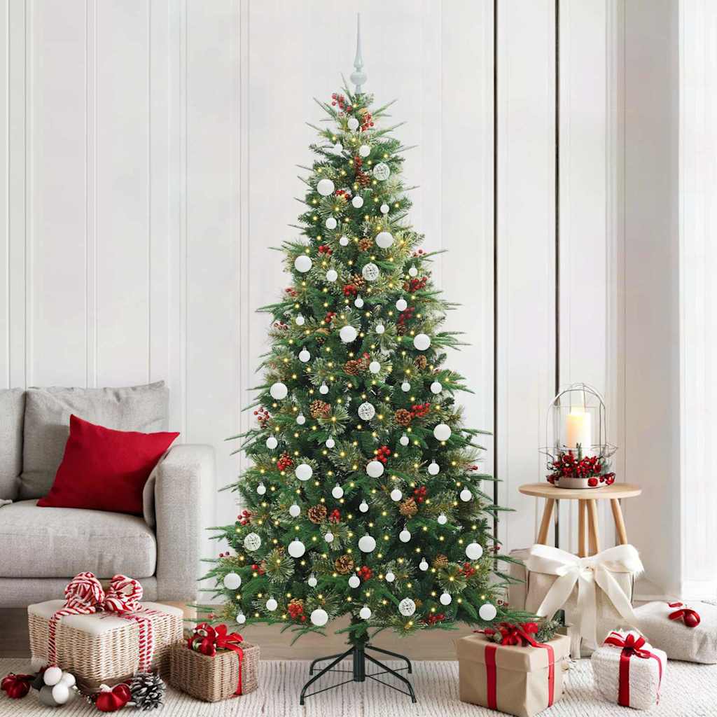 Kunstmatige Inklapbare Kerstboom Groen 210 cm PE en PVC