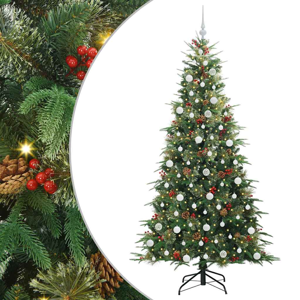 Kunstmatige Inklapbare Kerstboom Groen 210 cm PE en PVC