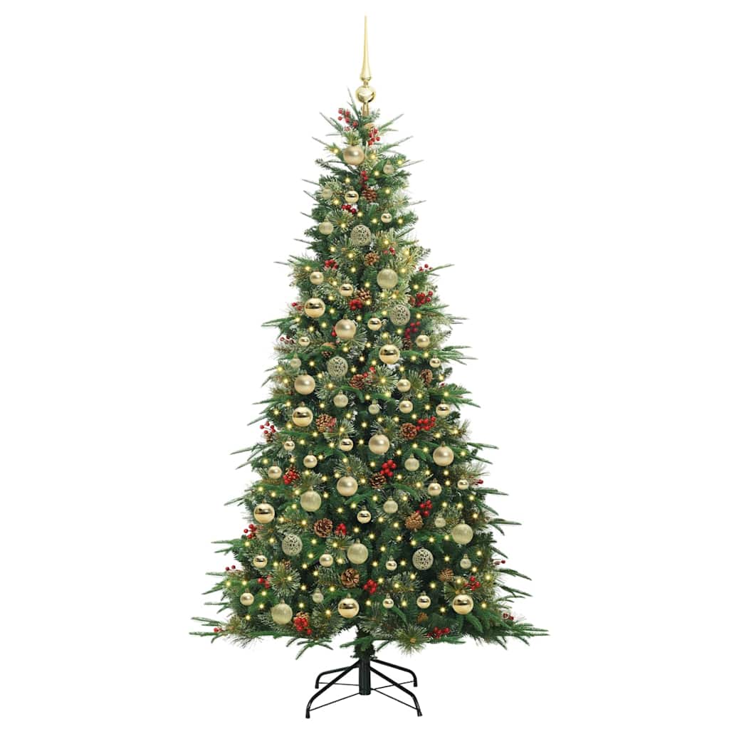 Kunstmatige Inklapbare Kerstboom Groen 210 cm PE en PVC