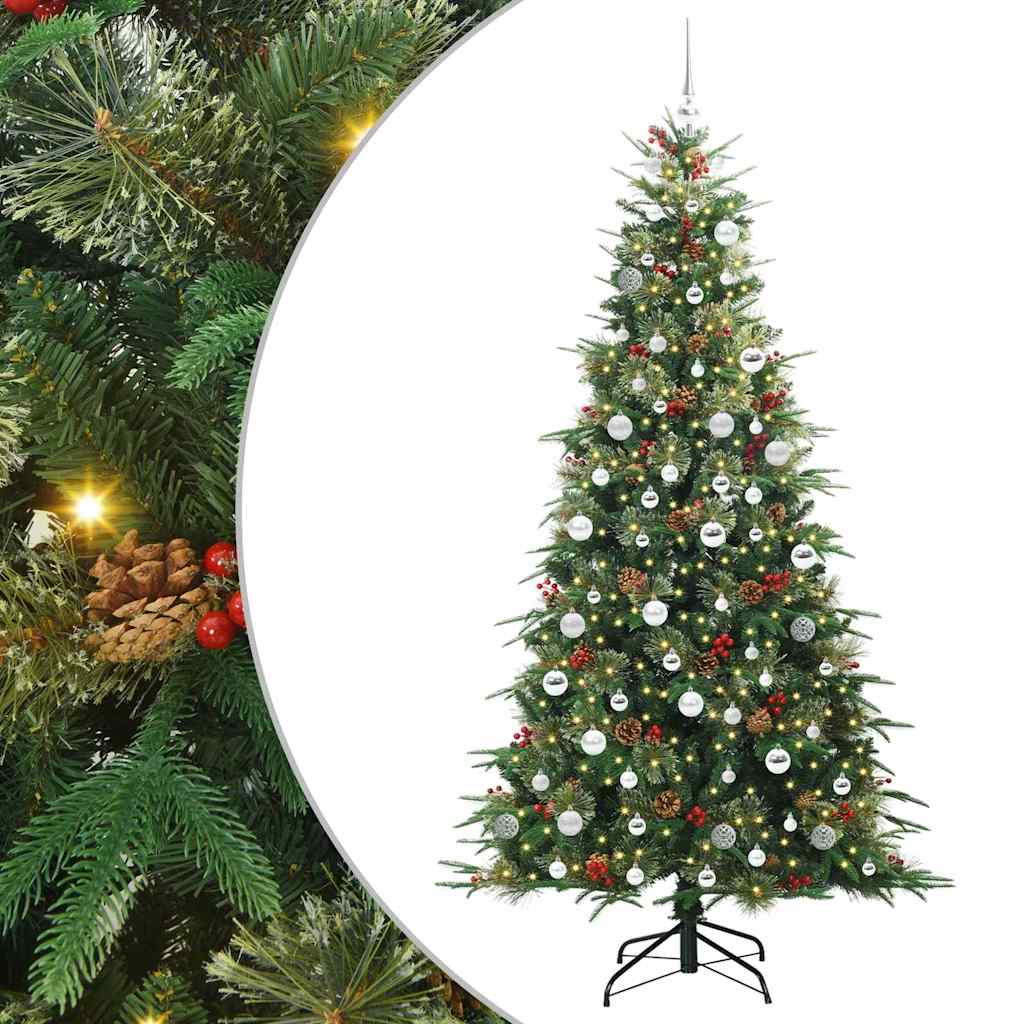 Kunstmatige Inklapbare Kerstboom Groen 210 cm PE en PVC