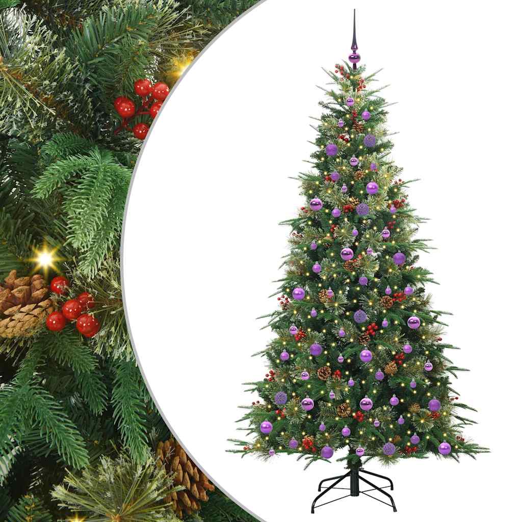 Kunstmatige Inklapbare Kerstboom Groen 210 cm PE en PVC