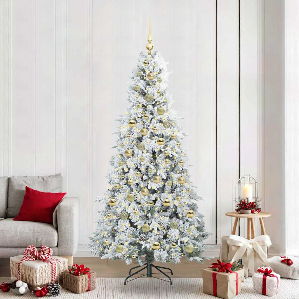 Kunstmatige Inklapbare Kerstboom Groen 210 cm PE en PVC