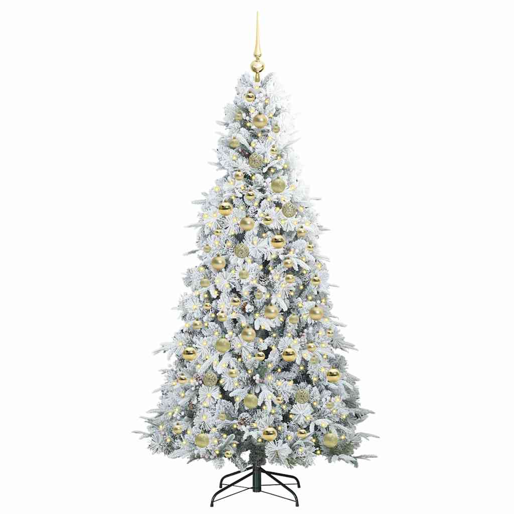 Kunstmatige Inklapbare Kerstboom Groen 210 cm PE en PVC
