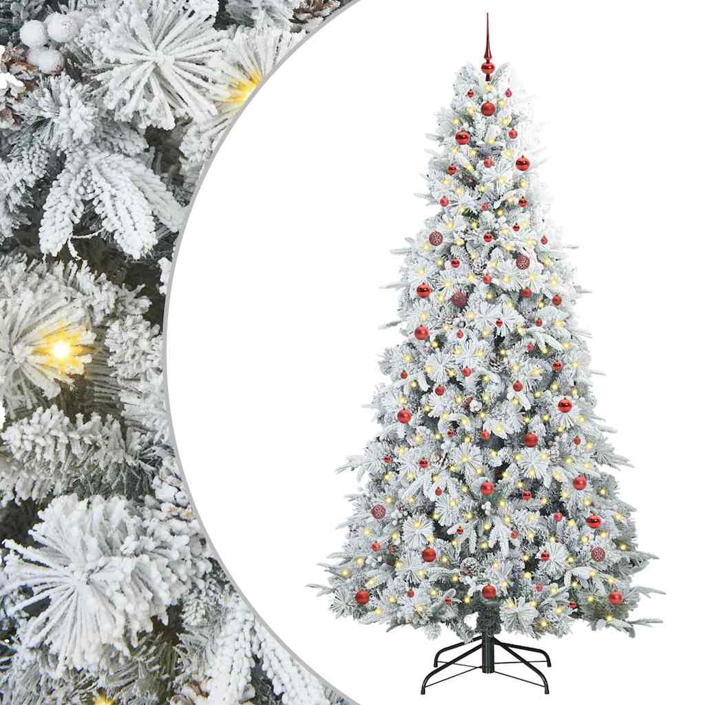 Kunstmatige Inklapbare Kerstboom Groen 240 cm PE en PVC