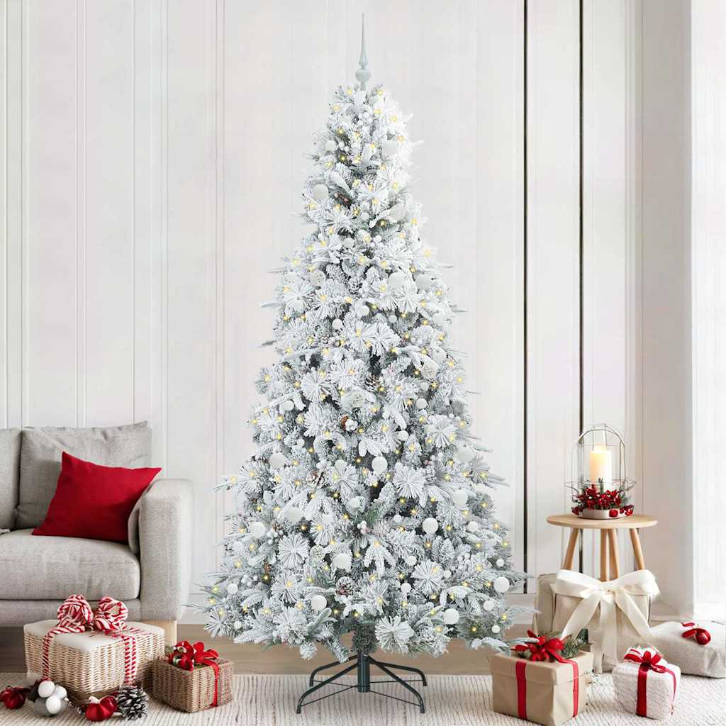 Kunstmatige Inklapbare Kerstboom Groen 240 cm PE en PVC