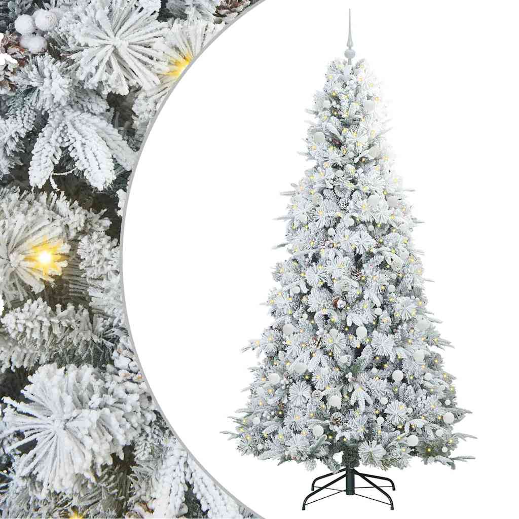 Kunstmatige Inklapbare Kerstboom Groen 240 cm PE en PVC