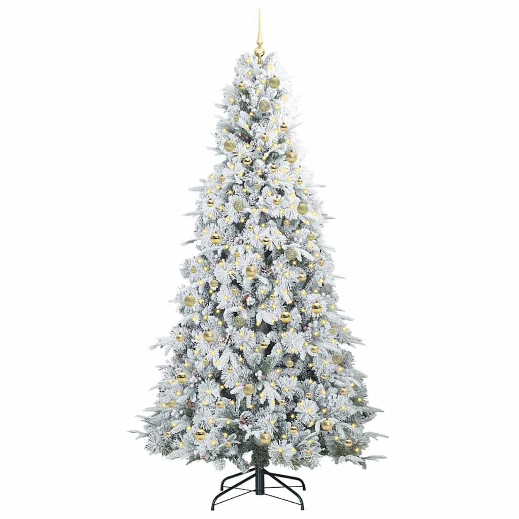 Kunstmatige Inklapbare Kerstboom Groen 240 cm PE en PVC
