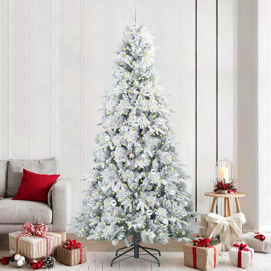 Kunstmatige Inklapbare Kerstboom Groen 240 cm PE en PVC
