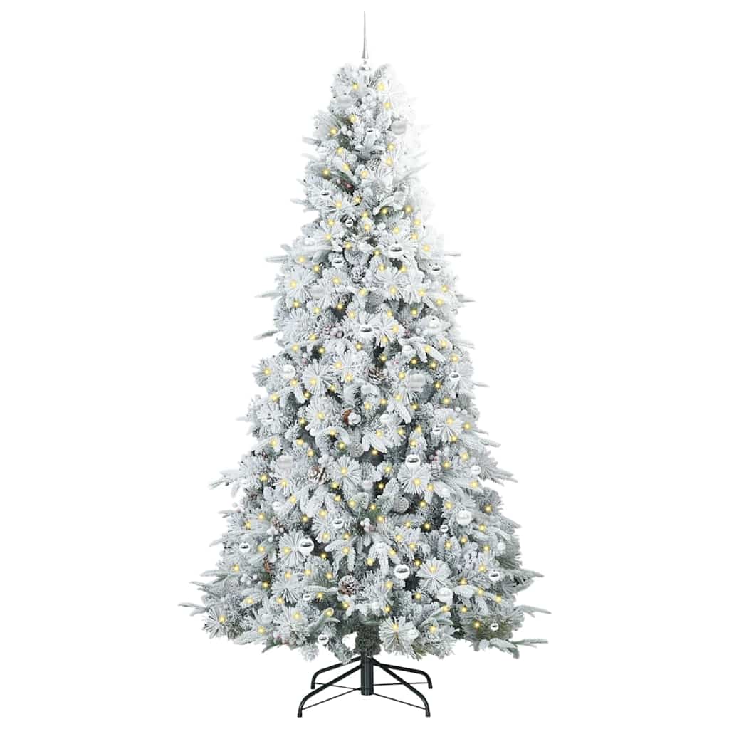 Kunstmatige Inklapbare Kerstboom Groen 240 cm PE en PVC