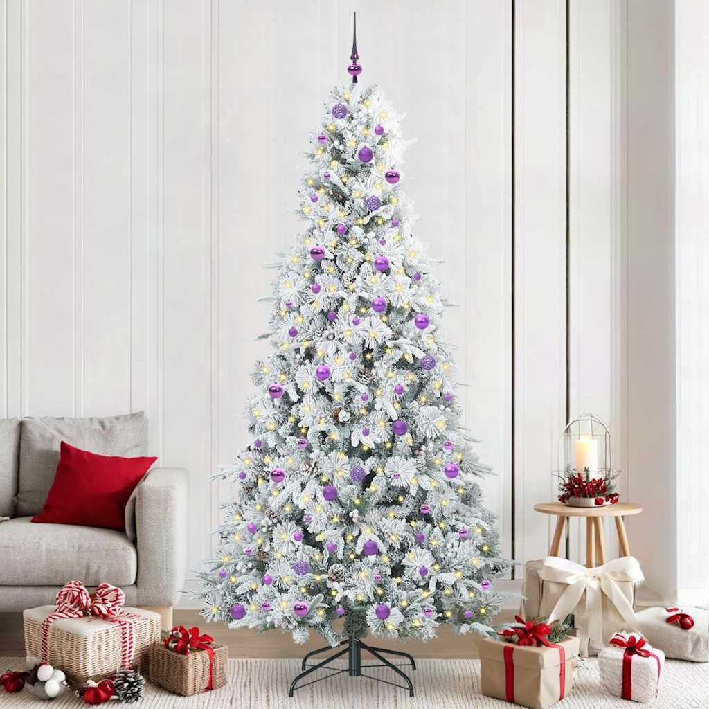 Kunstmatige Inklapbare Kerstboom Groen 240 cm PE en PVC