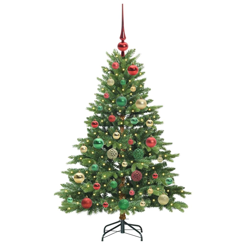Kunstkerstboom met 150 LED met standaard Groen 120 cm PE en PVC