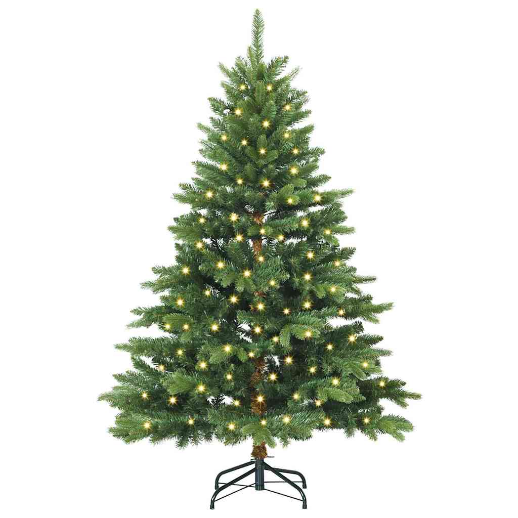 Kunstkerstboom met 150 LED met standaard Groen 150 cm PE en PVC