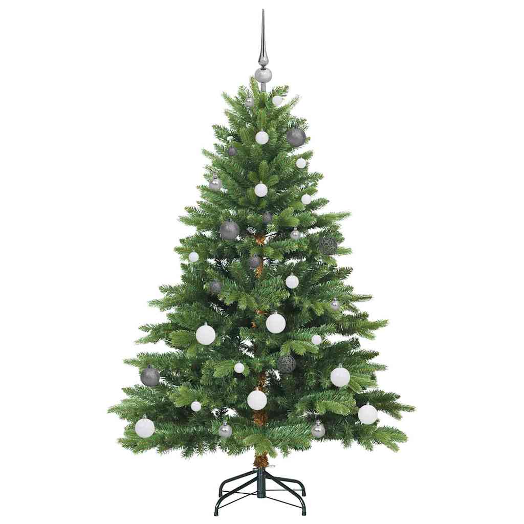 Kunstkerstboom met 150 LED met standaard Groen 150 cm PE en PVC
